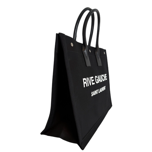 Saint Laurent Large Tote Tasche Rive Gauche Schwarz / neuwertig Saint Laurent