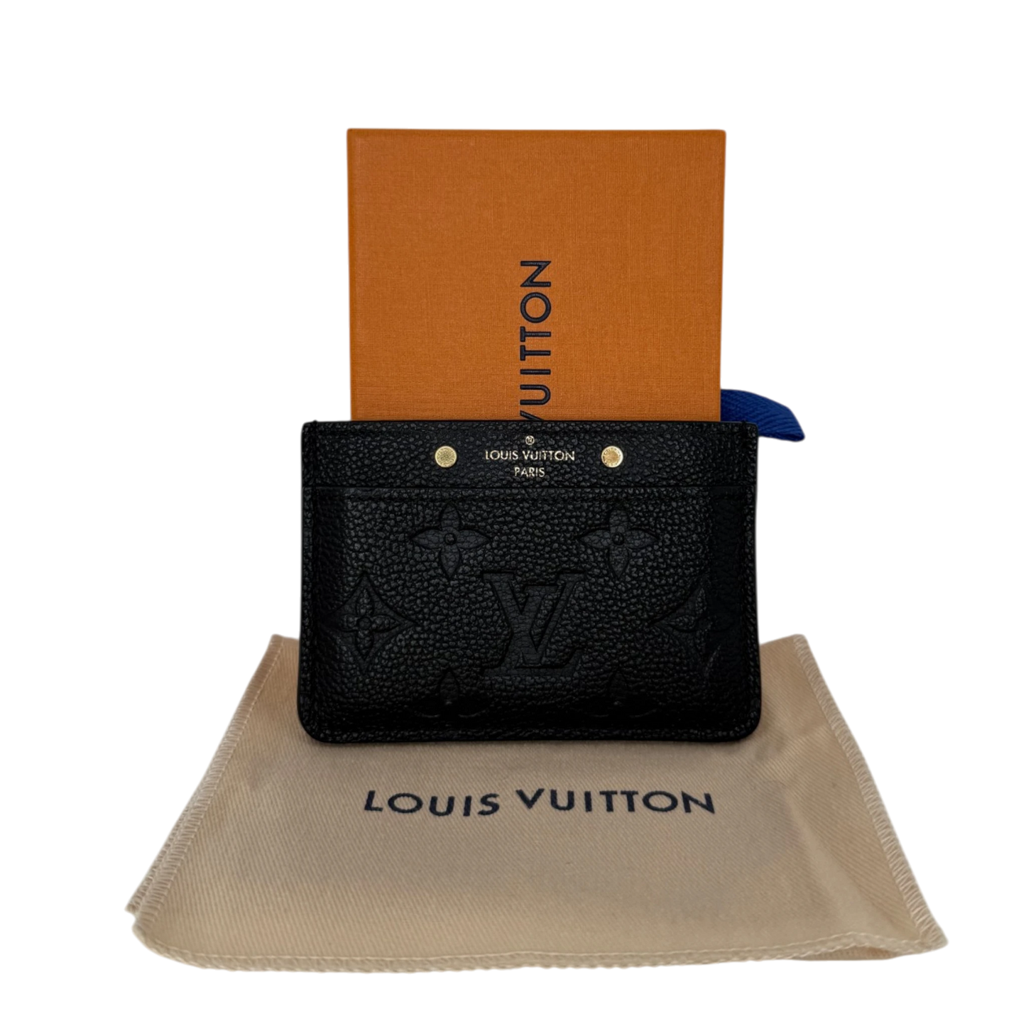 Lois Vuitton Kartenetui Monogram Empreinte Leder schwarz M69171 Louis Vuitton