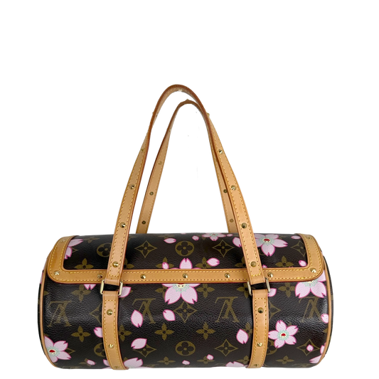 Louis Vuitton Papillon Cherry Blossom Monogram Murakami Braun Rosa – Ansicht 2