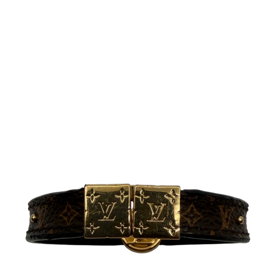 Louis Vuitton LV Circle Reversible Armband Monogram Braun Schwarz – Ansicht 2