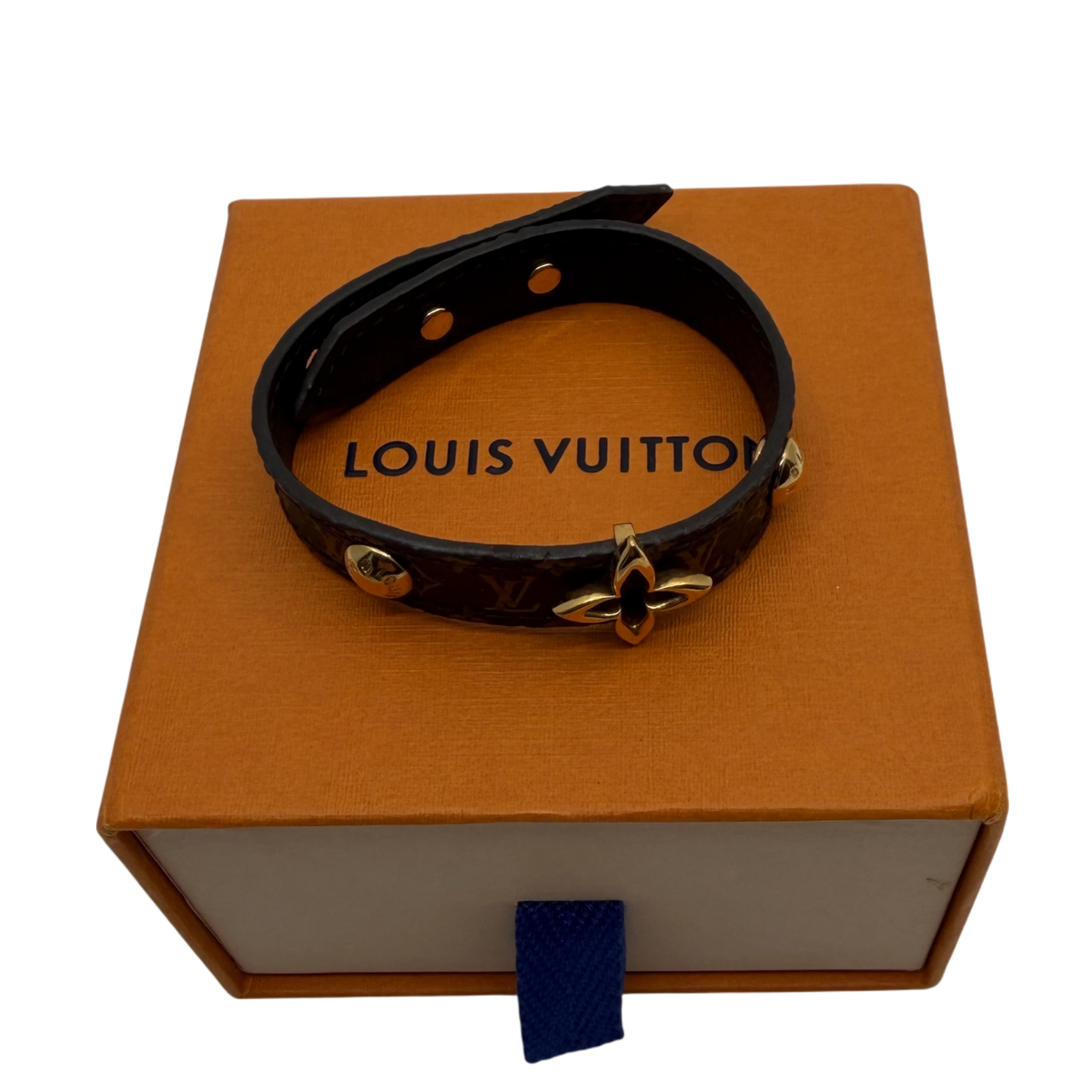 Louis Vuitton Blooming Armband Monogram Canvas Gold Größe 17