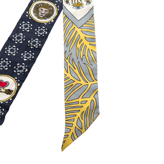 Hermès Twilly Der Tanz der Amazonen Grau / sehr gut Hermès