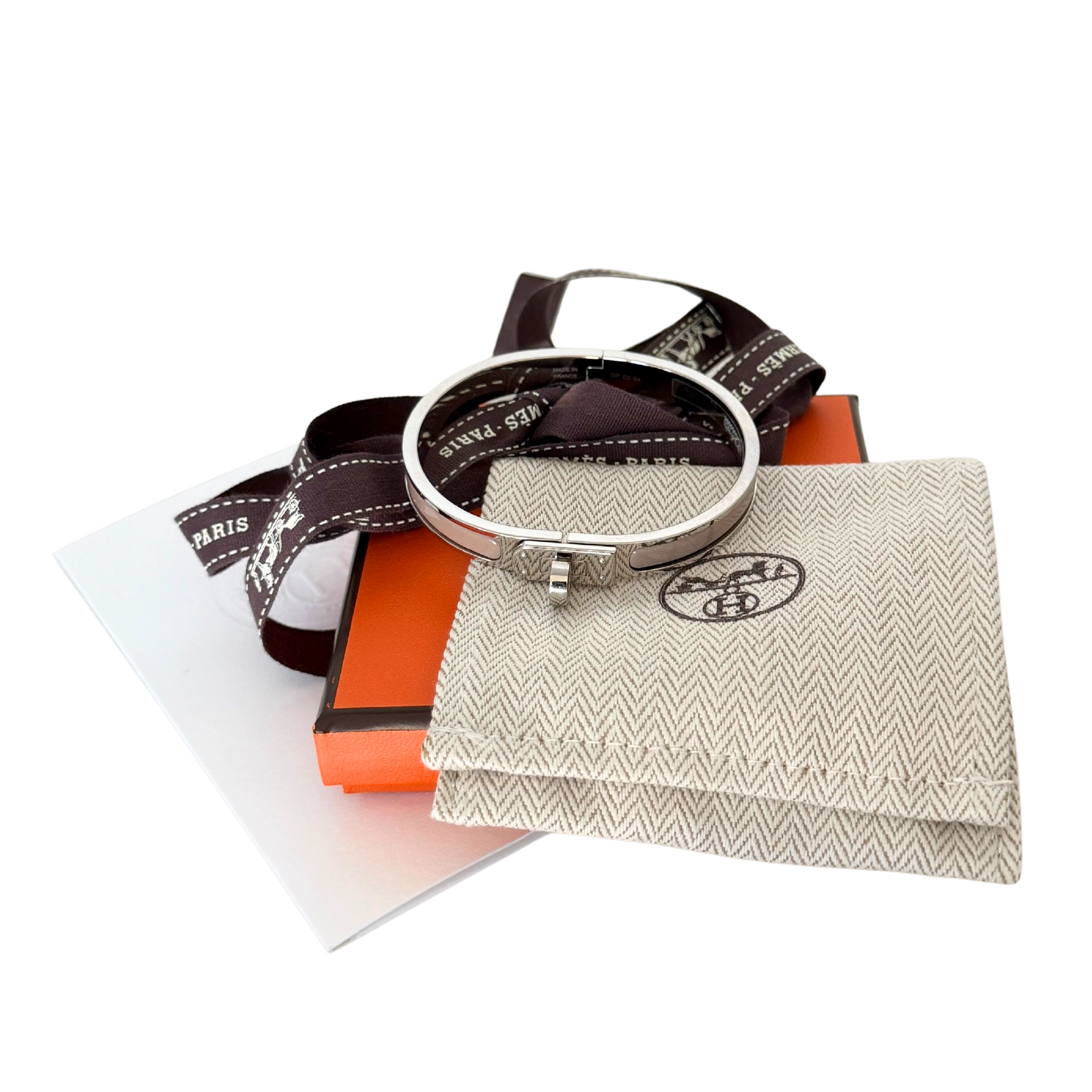 Hermès Mini Clic Kelly Armreif Marron Glacé Fullset / neuwertig Hermès