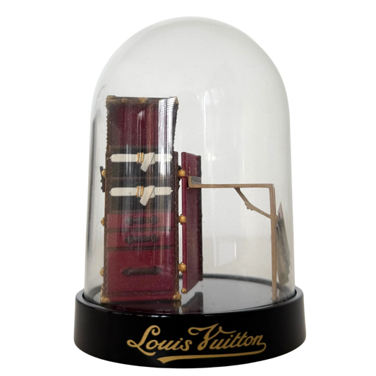 Louis Vuitton Schneekugel Stokowsi Trunk Desk Schwarz / sehr gut Louis Vuitton