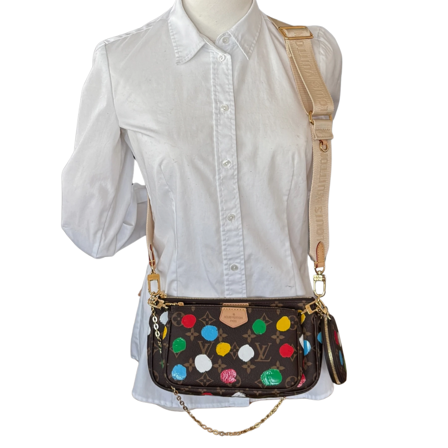 Louis Vuitton x Yayoi Kusama Multi Pochette Accessoires Monogram Multicolor / neuwertig Louis Vuitton