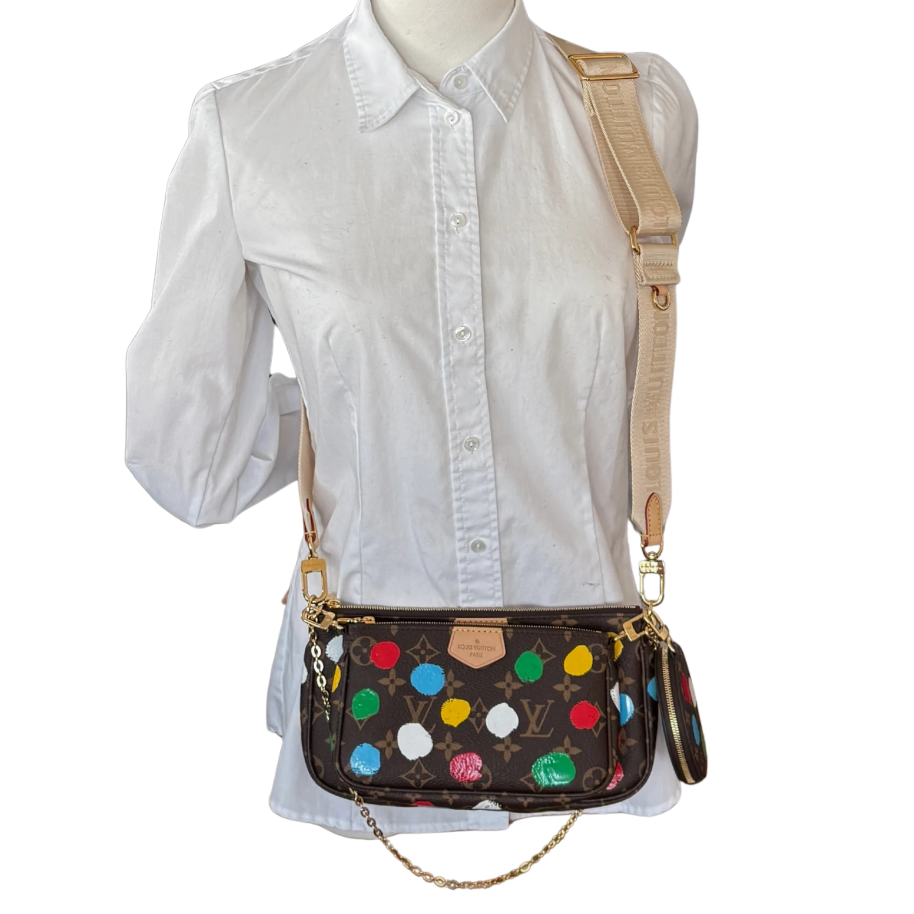 Louis Vuitton x Yayoi Kusama Multi Pochette Accessoires Monogram Multicolor / neuwertig Louis Vuitton