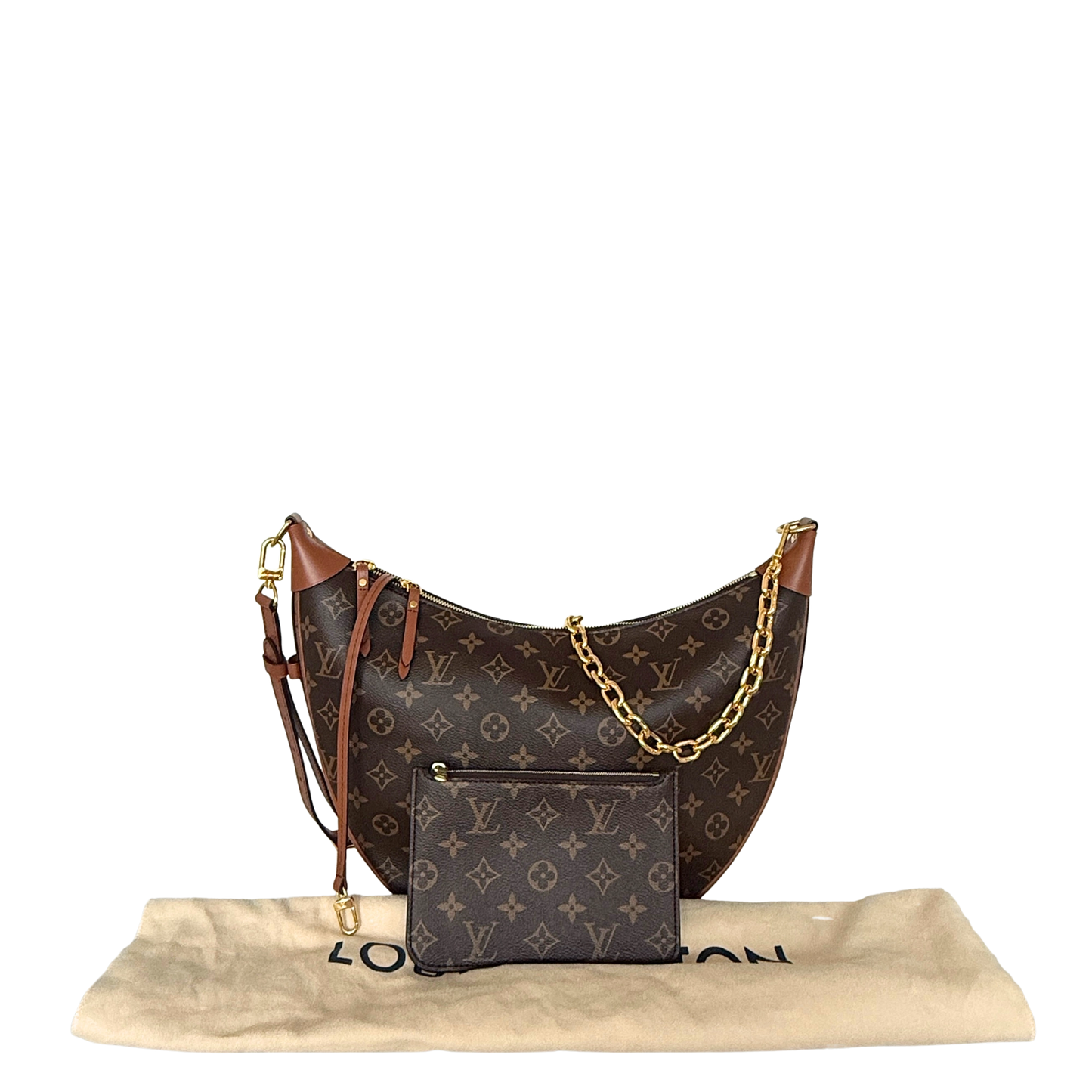 Louis Vuitton Loop Hobo Monogram Canvas M46311 Braun / neuwertig Louis Vuitton