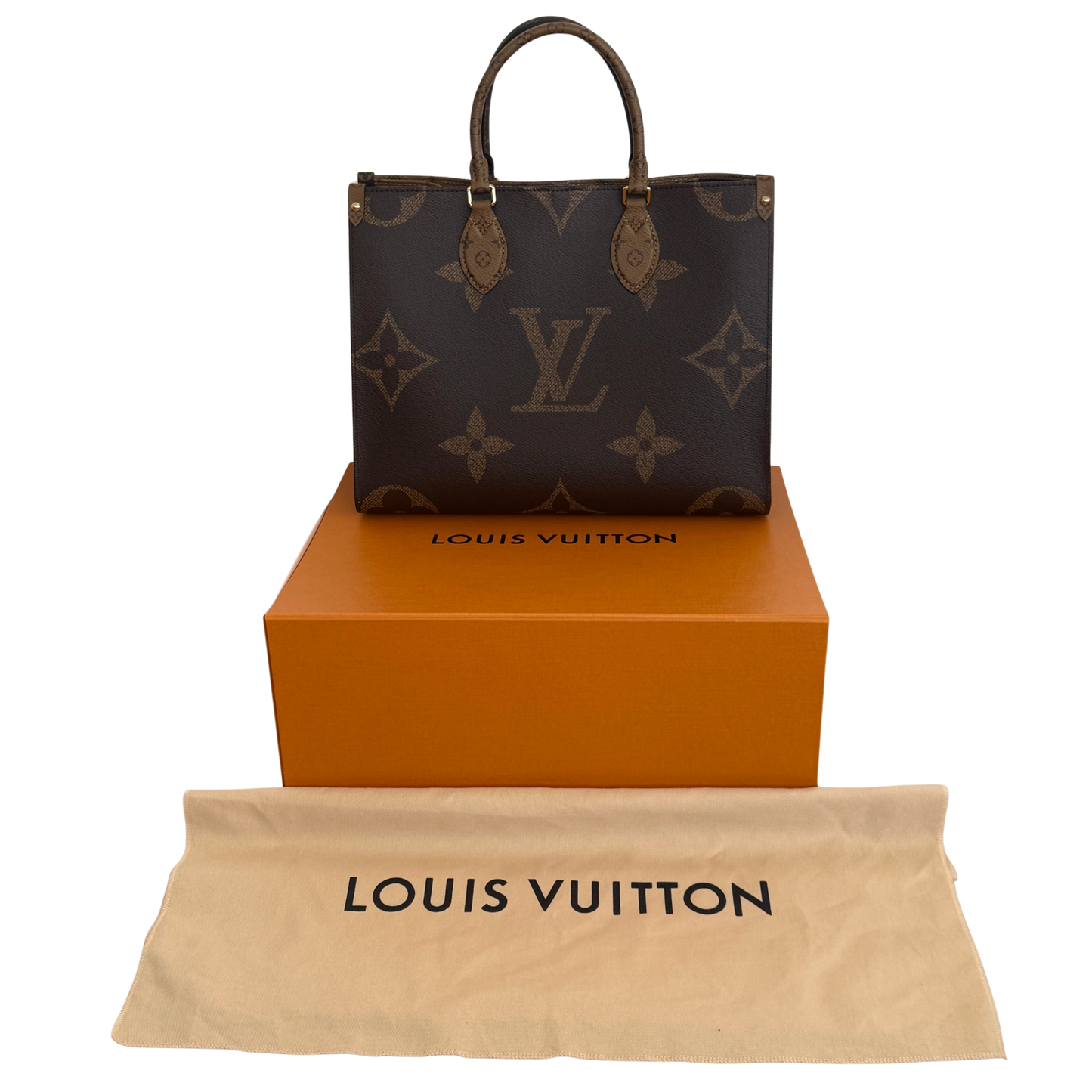 Louis Vuitton onthego MM Monogram Canvas M45321 Braun / neuwertig Louis Vuitton