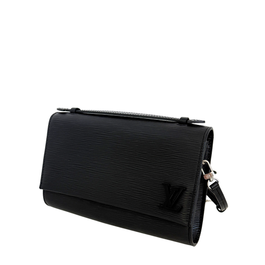 Louis Vuitton Cléry Umhängetasche aus Epi-Leder Schwarz / sehr gut Louis Vuitton
