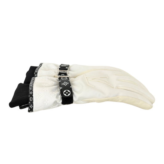 Louis Vuitton LV Snow Handschuhe Weiß / sehr gut Louis Vuitton