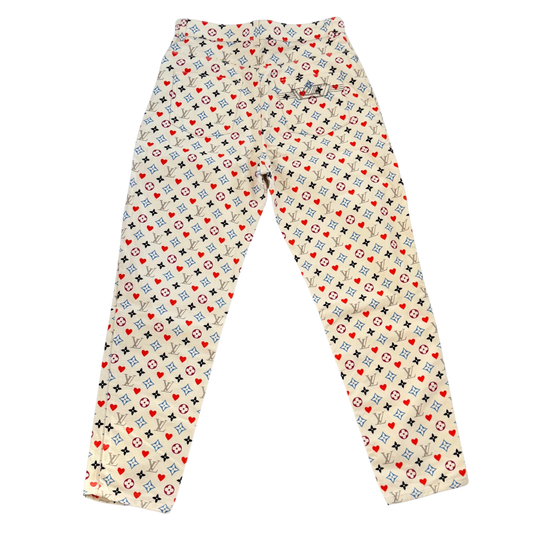 Louis Vuitton Monogram Jeans aus Baumwolle Größe 42 Multicolor / sehr gut Louis Vuitton