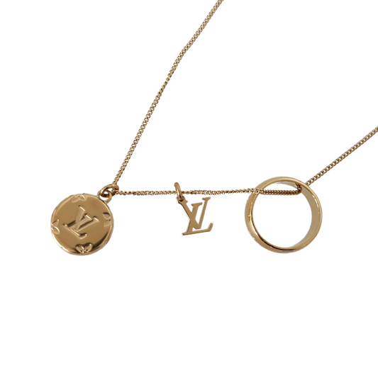 Louis Vuitton Monogram Halskette Gold / Louis Vuitton