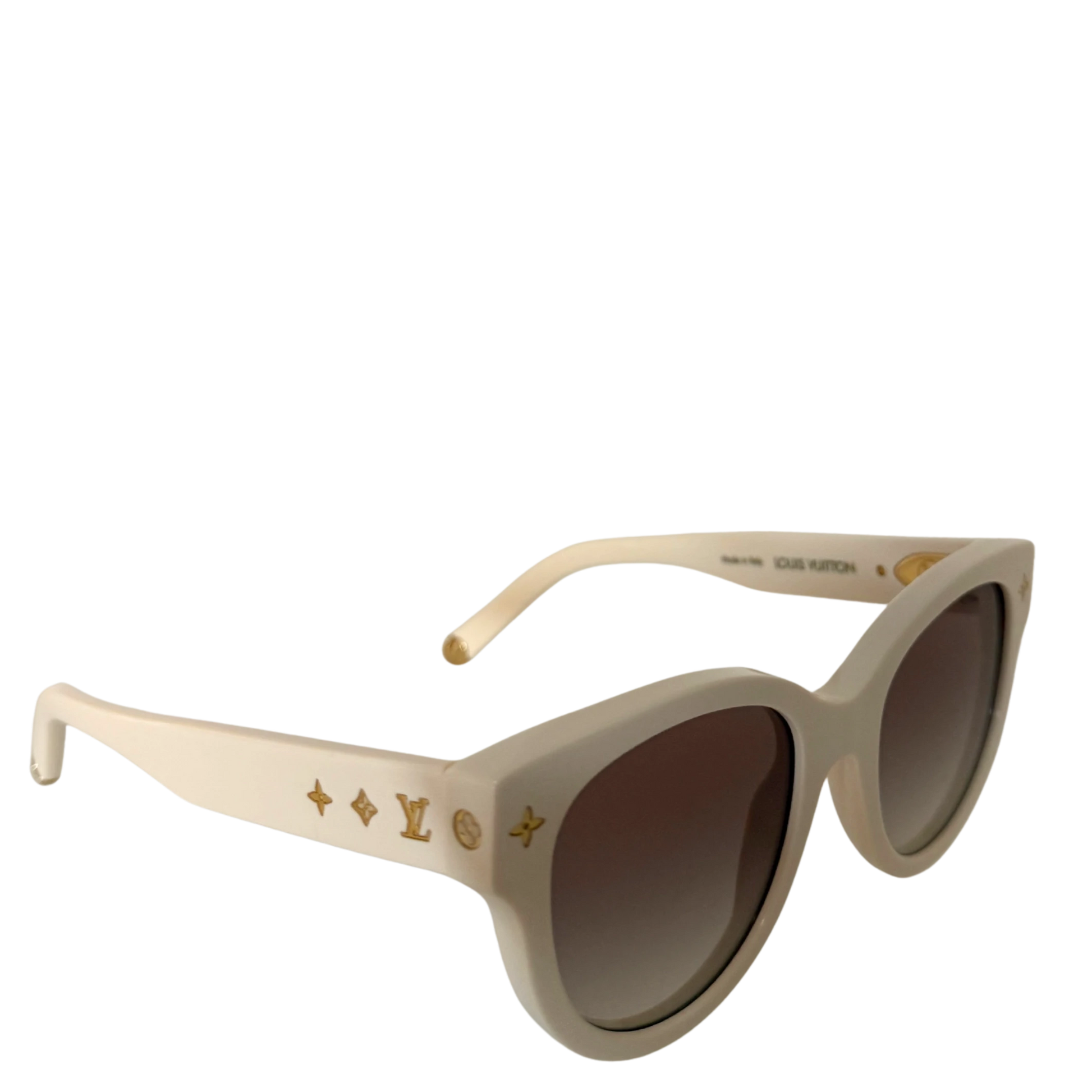 Louis Vuitton My Monogram Round Sonnenbrille Z1527W Beige / neuwertig Louis Vuitton