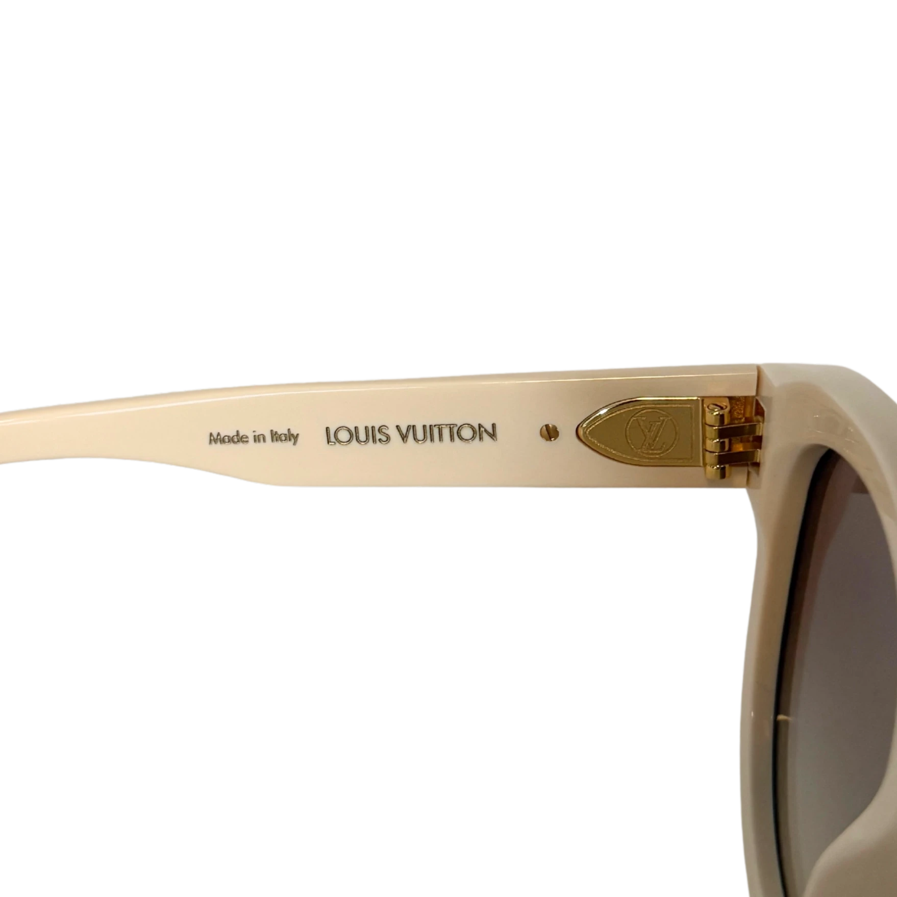 Louis Vuitton My Monogram Round Sonnenbrille Z1527W Beige / neuwertig Louis Vuitton