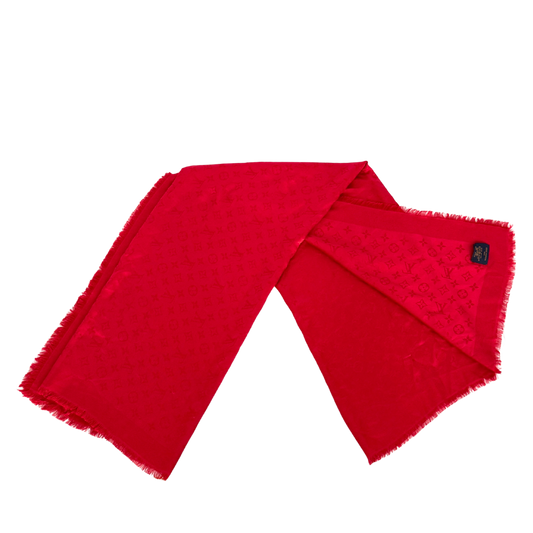 Louis Vuitton Monogram Classic Tuch Rot / sehr gut Louis Vuitton
