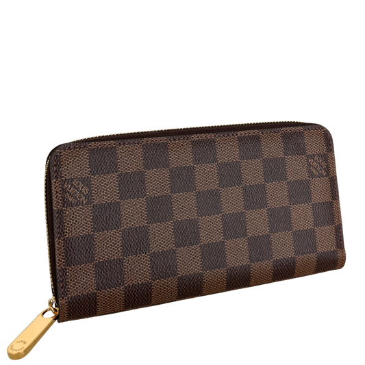 Louis Vuitton Zippy Geldbörse in Damier Ebene Canvas N41661 Braun / neuwertig Louis Vuitton
