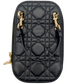 Dior Lady Dior Smartphone Tasche Lammleder schwarz / sehr gut Dior