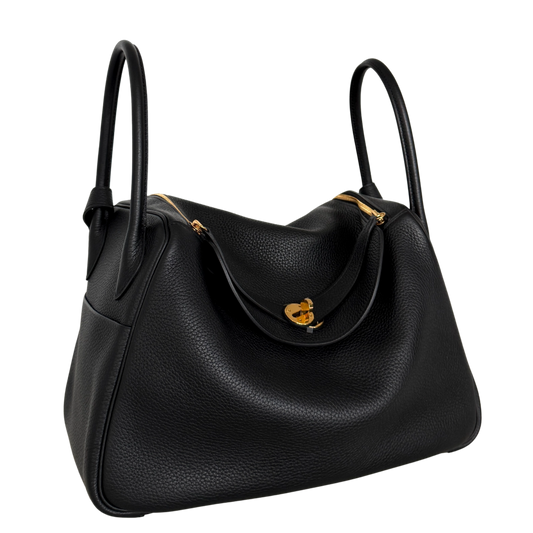 Hermès Lindy 34 Taurillon Clémence Noir / neuwertig Hermès