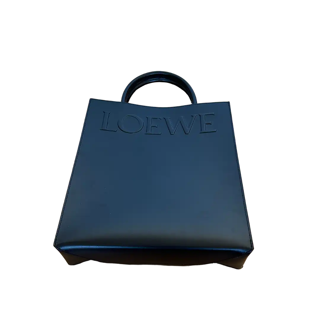 Loewe Shopper A4 Tote Bag Kalbsleder schwarz / sehr gut Loewe
