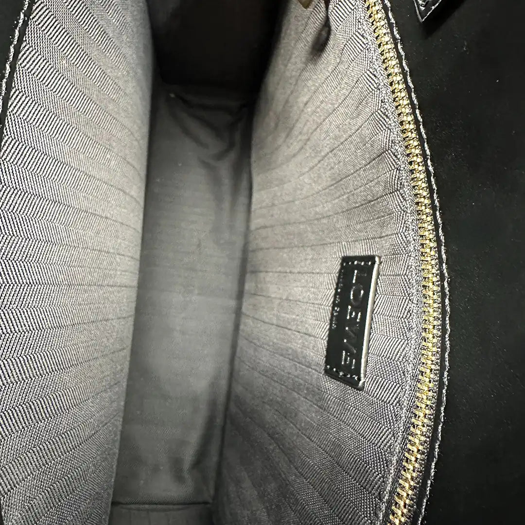 Loewe Shopper A4 Tote Bag Kalbsleder schwarz / sehr gut Loewe