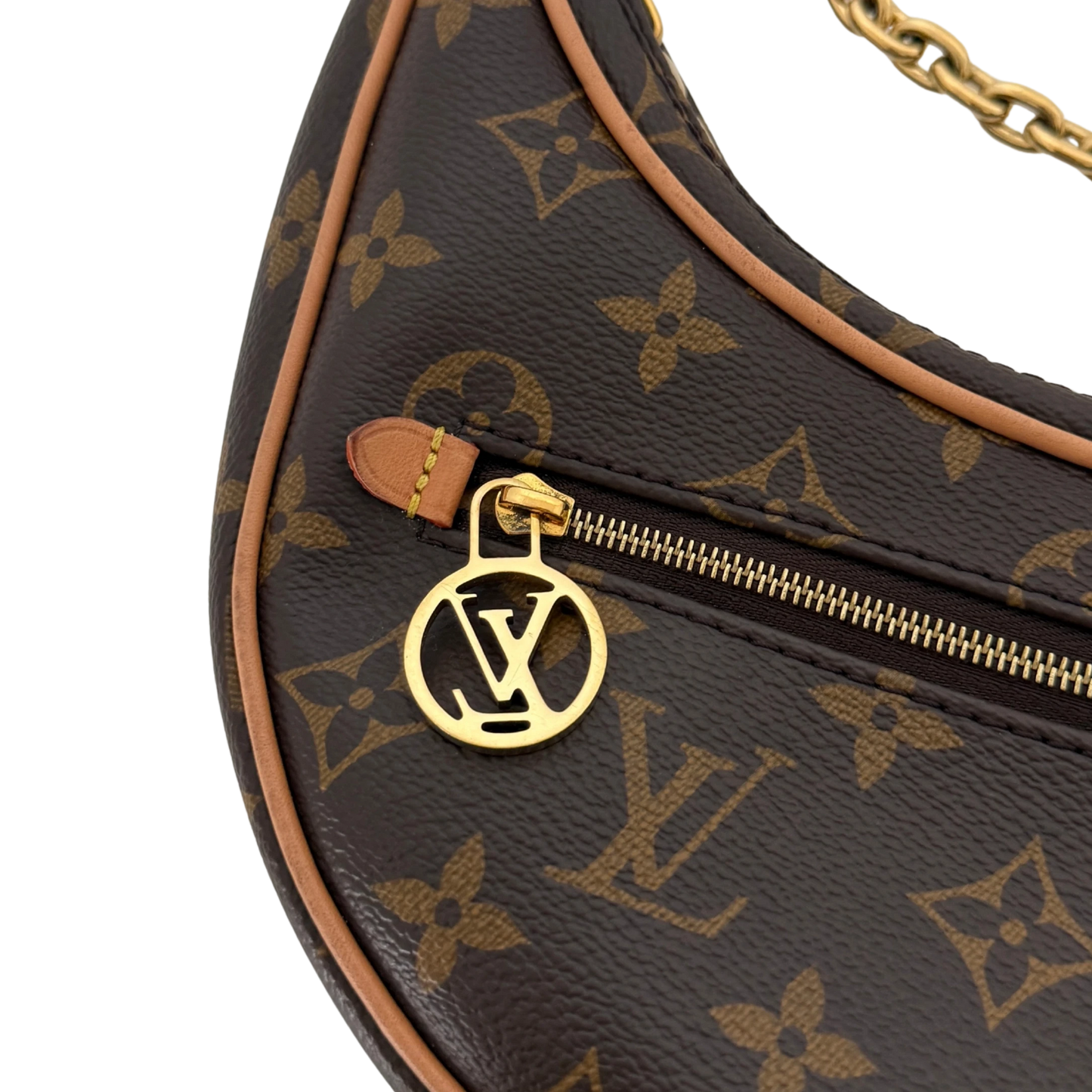 Louis Vuitton Loop PM Monogram Canvas M81098 Braun / sehr gut Louis Vuitton