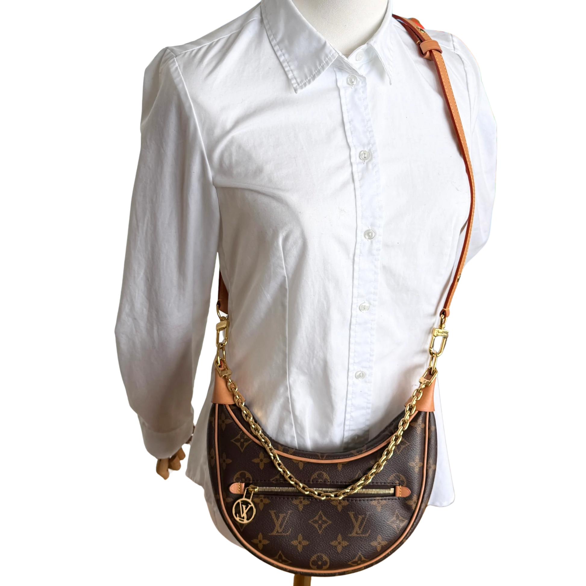 Louis Vuitton Loop PM Monogram Canvas M81098 Braun / sehr gut Louis Vuitton