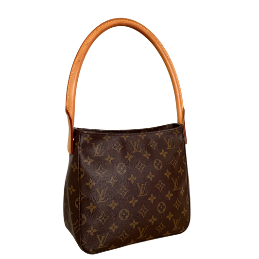 Louis Vuitton Looping MM Schultertasche Monogram Canvas Braun / sehr gut Louis Vuitton