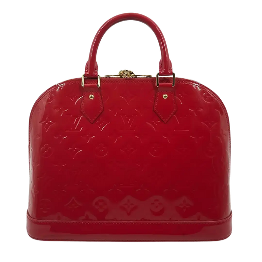 Louis Vuitton Alma PM Monogram Vernis Kirschrot /gut Louis Vuitton