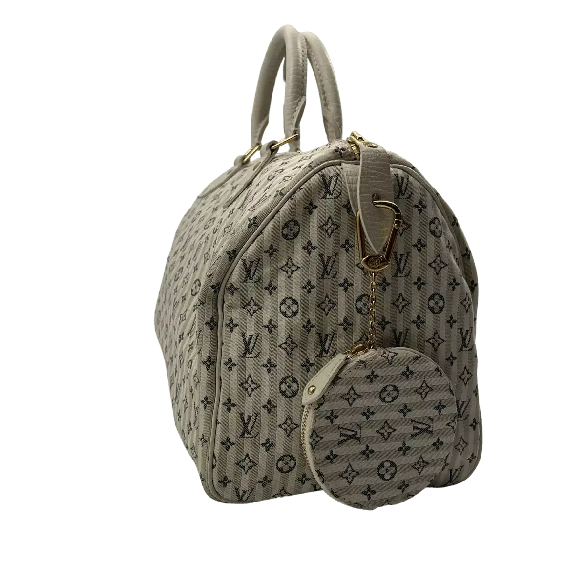 Louis Vuitton Grau Mini Lin Croisette Speedy 30 Blau Echtheitscheck