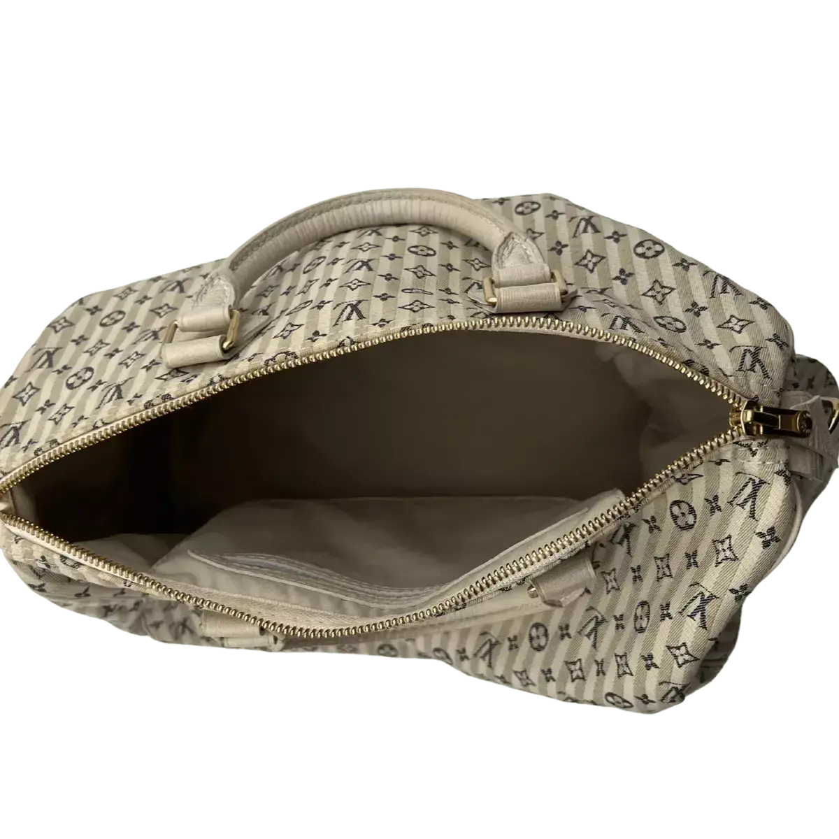 Louis Vuitton Grau Mini Lin Croisette Speedy 30 Blau Echtheitscheck