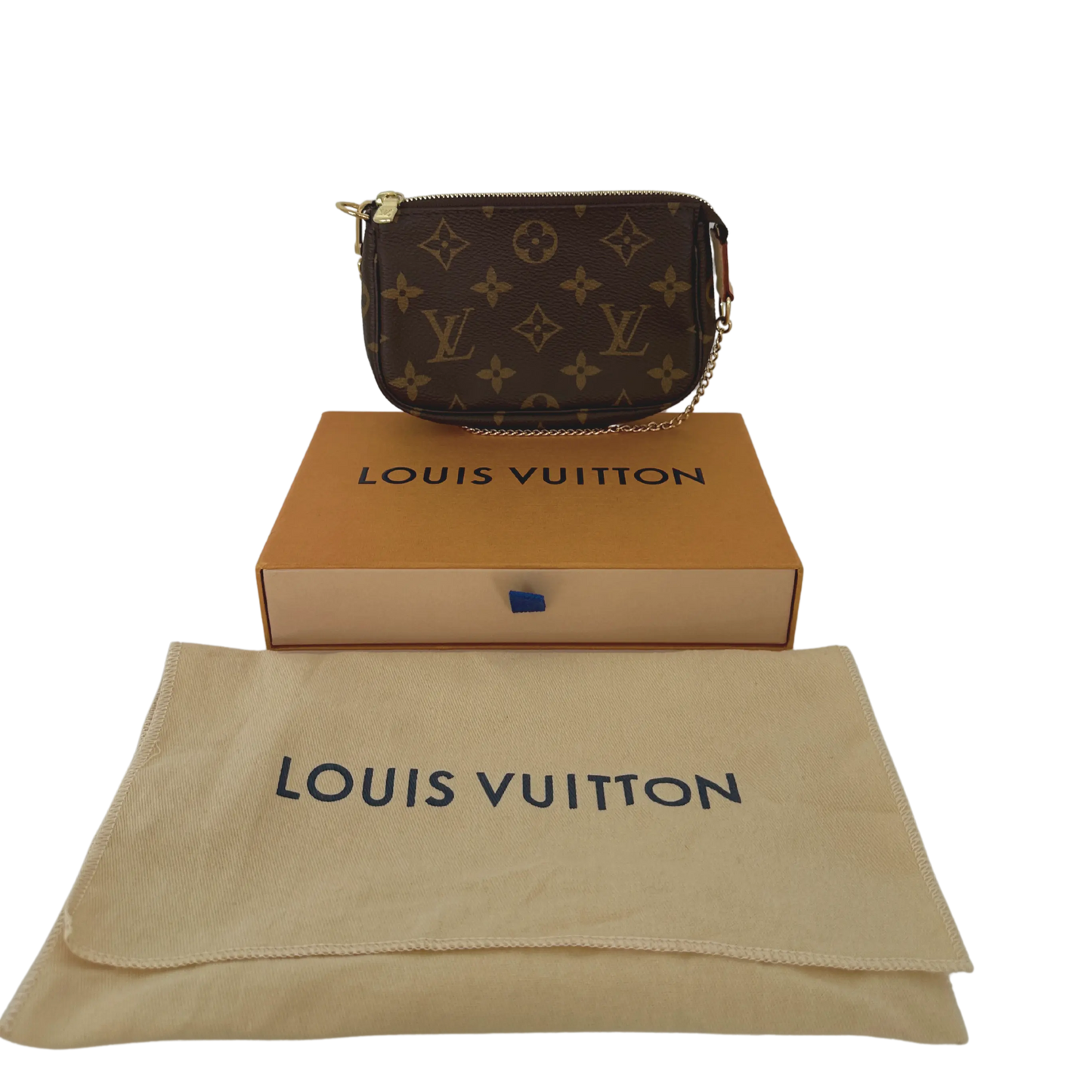 Louis Vuitton Mini Pochette Accessoires Monogram Canvas braun 2024 M58009 / neuwertig Louis Vuitton