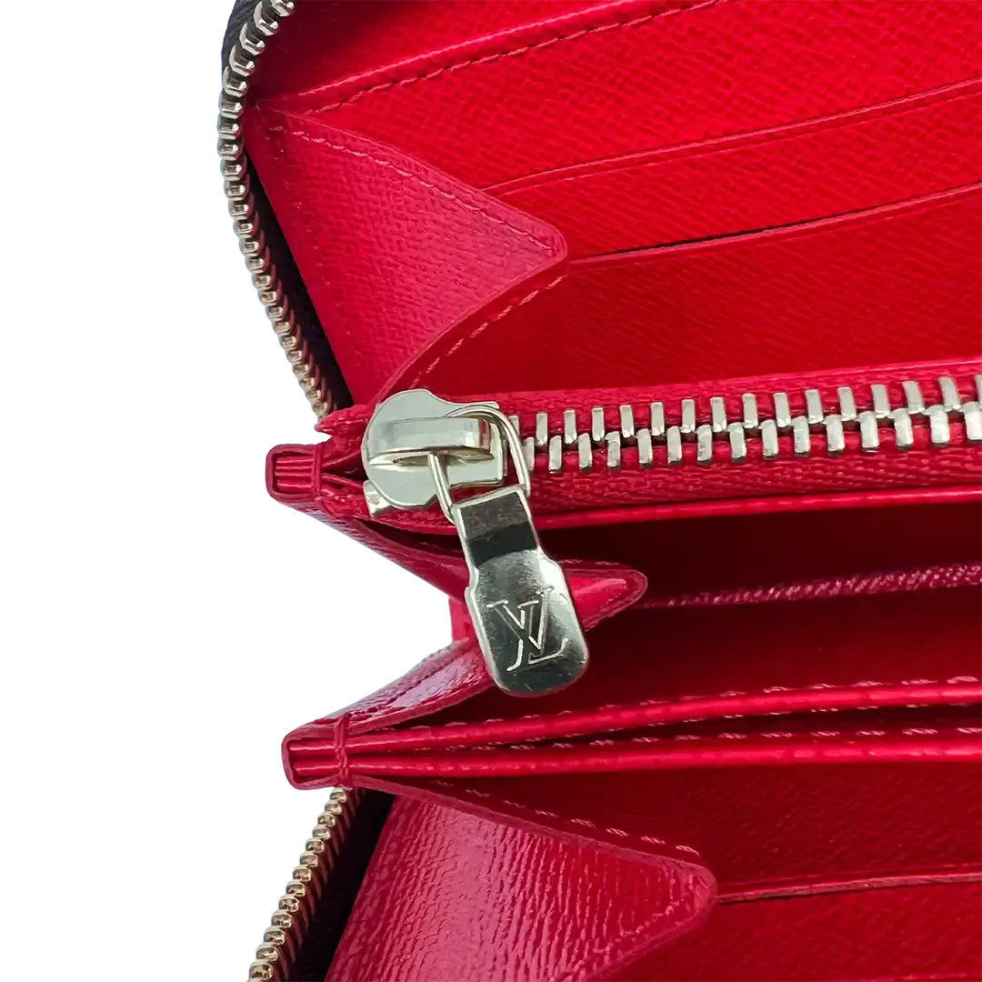 Louis Vuitton Monogramm Yayoi Kusama Dots Zippy Geldbörse Rot M60450 / ungetragen Louis Vuitton