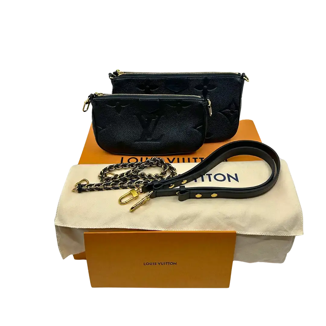 Louis Vuitton Multi Pochette Accessoires Empreinte Leder M80399 Fullset / sehr gut Louis Vuitton