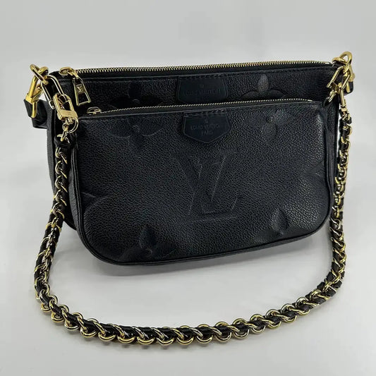 Louis Vuitton Multi Pochette Accessoires Empreinte Leder M80399 Fullset / sehr gut Louis Vuitton