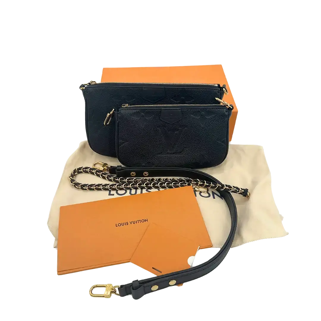 Louis Vuitton Multi Pochette Accessoires Empreinte Leder M80399 / neuwertig Louis Vuitton