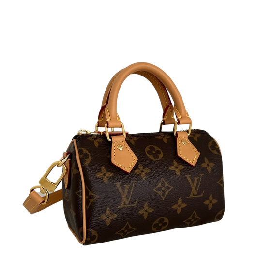 Louis Vuitton Nano Speedy Monogram Canvas braun 2023 M81085 / neuwertig Louis Vuitton
