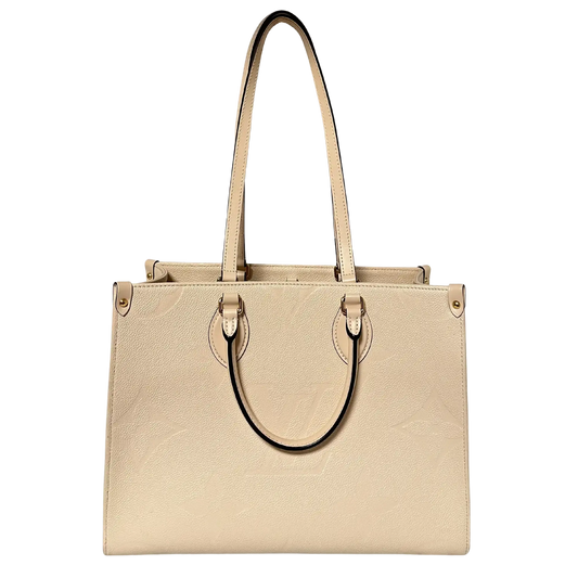 Louis Vuitton Onthego MM mittelgroß Creme Empreinte Leder Fullset / sehr gut Louis Vuitton