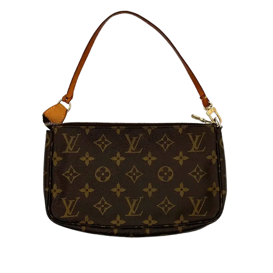 Louis Vuitton Pochette Accessoires Monogram Canvas braun / gut Louis Vuitton