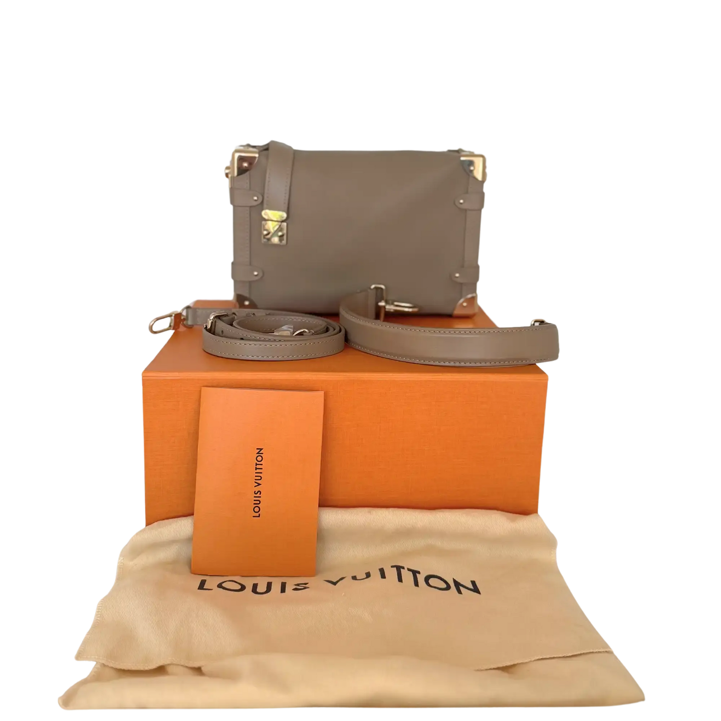 Louis Vuitton Side Trunk MM M25072 Taupe Fullset / sehr gut Louis Vuitton