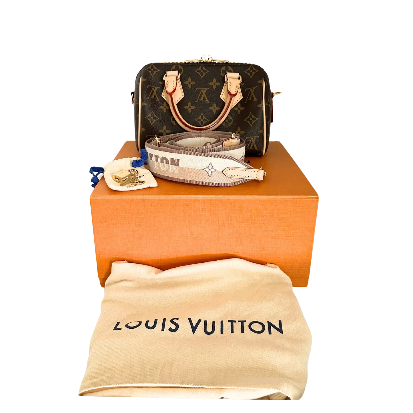 Louis Vuitton Speedy 20 mit Schulterriemen Monogram M46222 / ungetragen Louis Vuitton