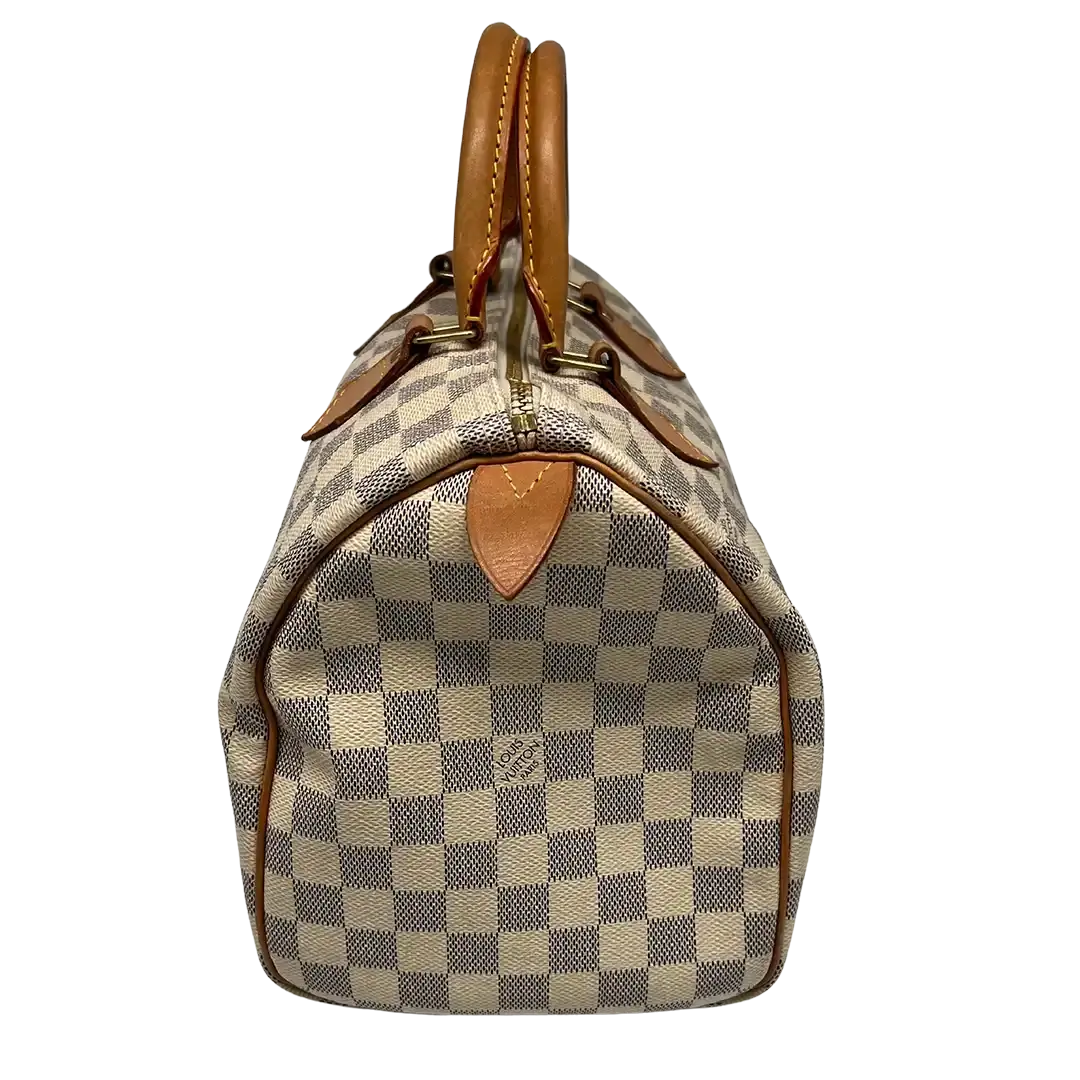 Louis Vuitton Speedy 25 Damier Azur 2011 Akzeptabel Louis Vuitton