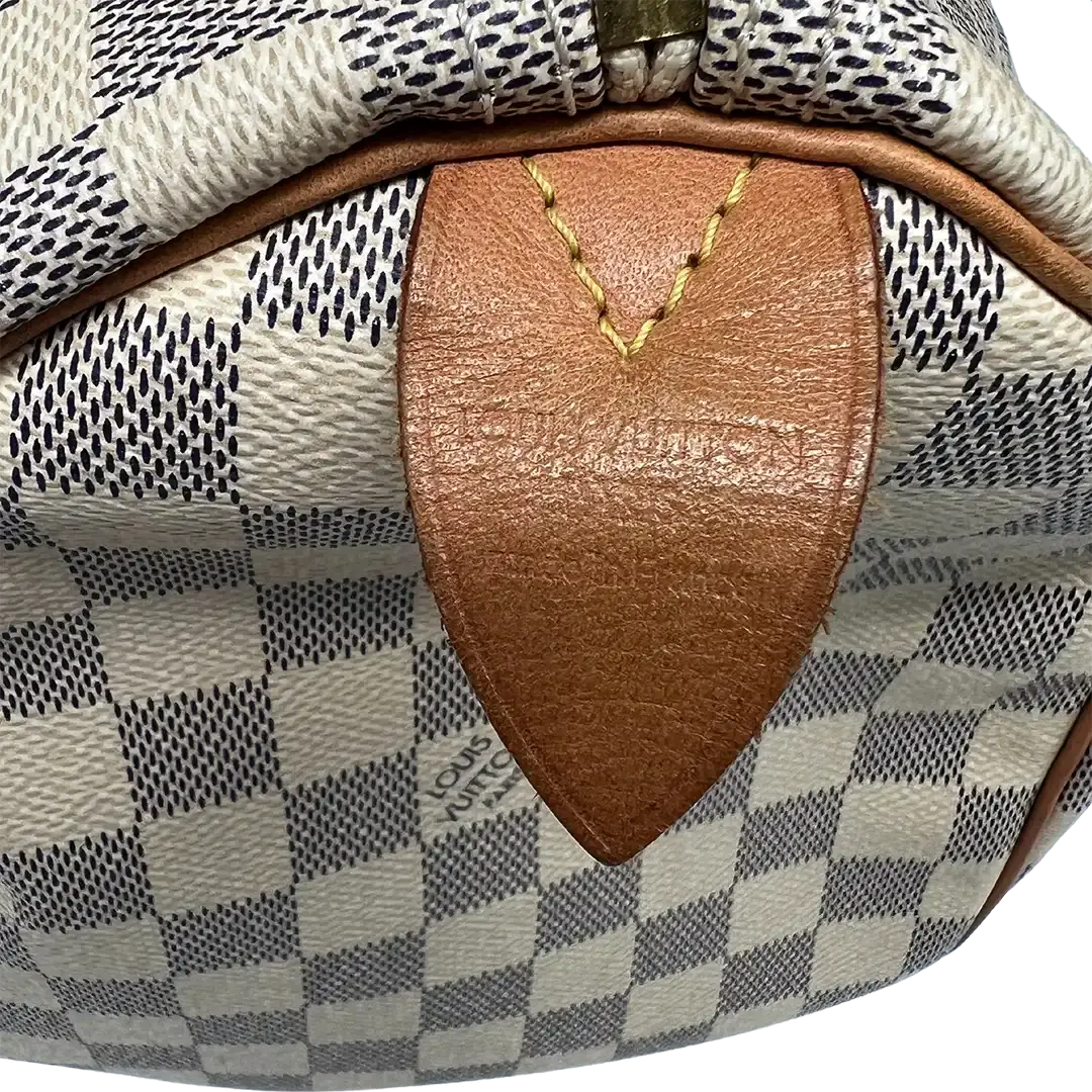 Louis Vuitton Speedy 25 Damier Azur 2011 Akzeptabel Louis Vuitton