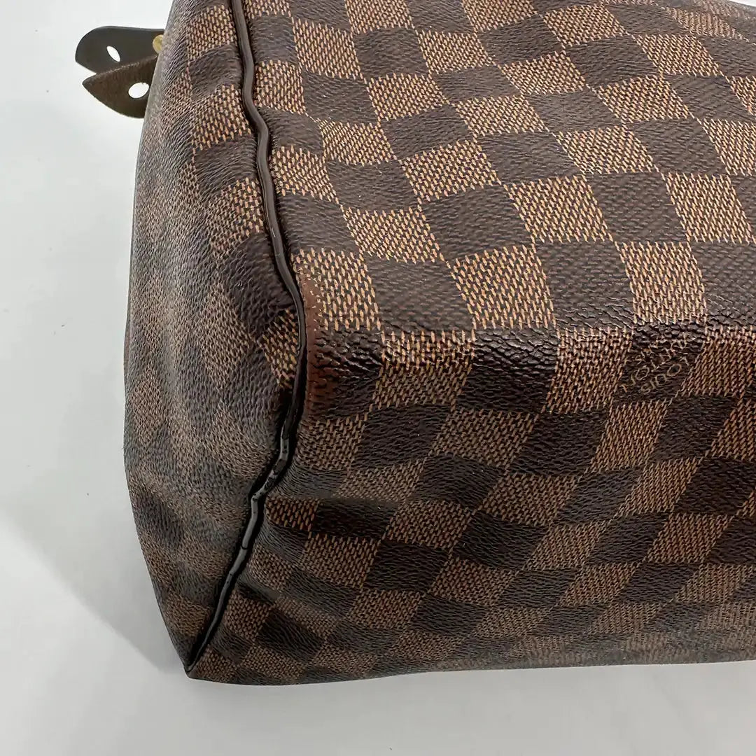 Louis Vuitton Speedy 30 Damier Ebene Hot Stamping D.C / Akzeptabel Louis Vuitton