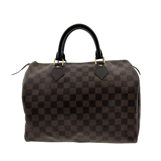 Louis Vuitton Speedy 30 Damier Ebene Hot Stamping JIL / gut Louis Vuitton