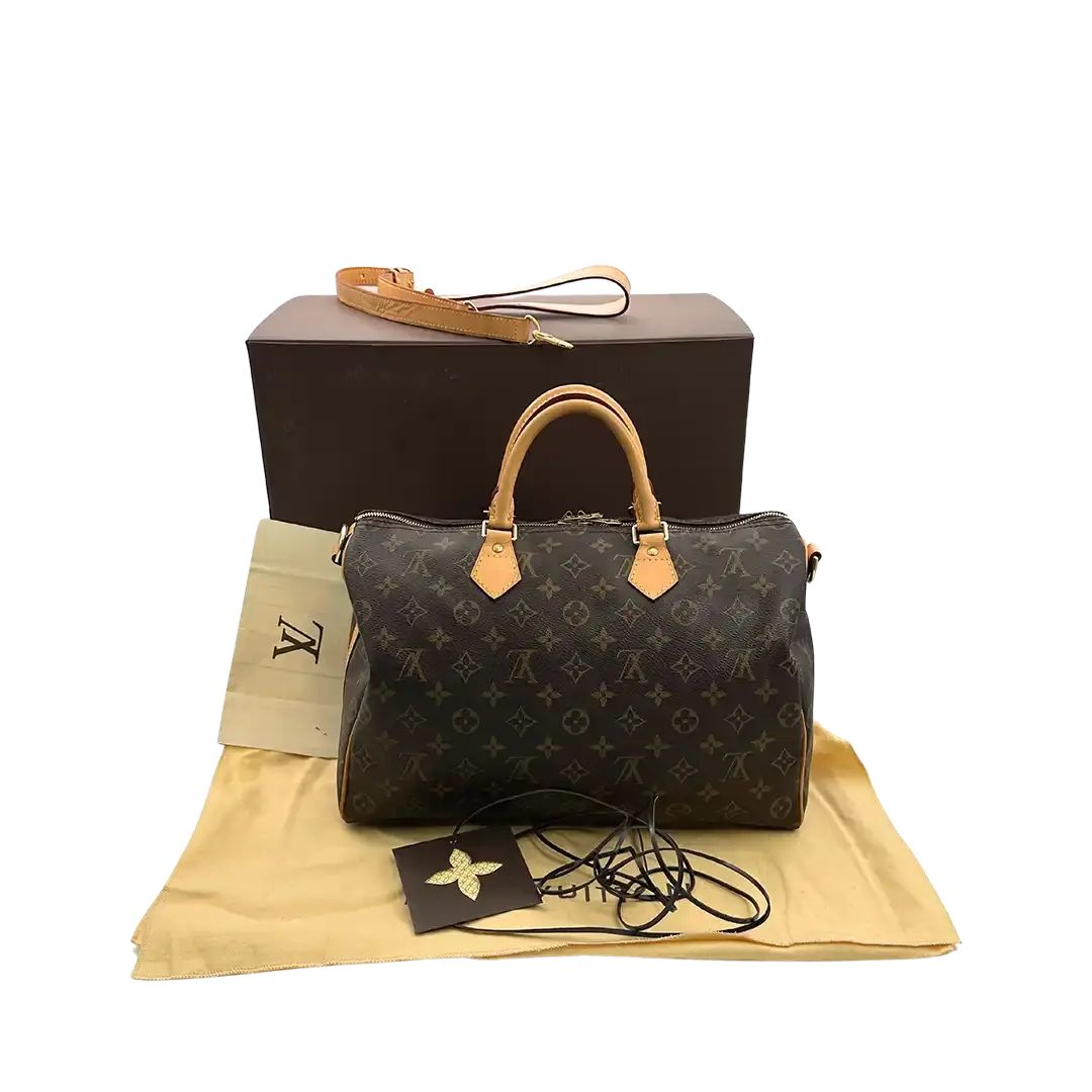 Louis Vuitton Speedy 35 Monogram Bandouliere M40392 Fullset / sehr gut Louis Vuitton