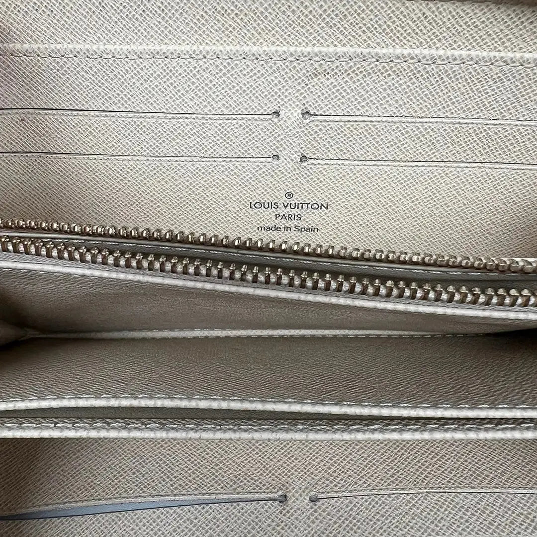 Louis Vuitton Zippy Damier Azur Canvas Geldbörse / gut Louis Vuitton