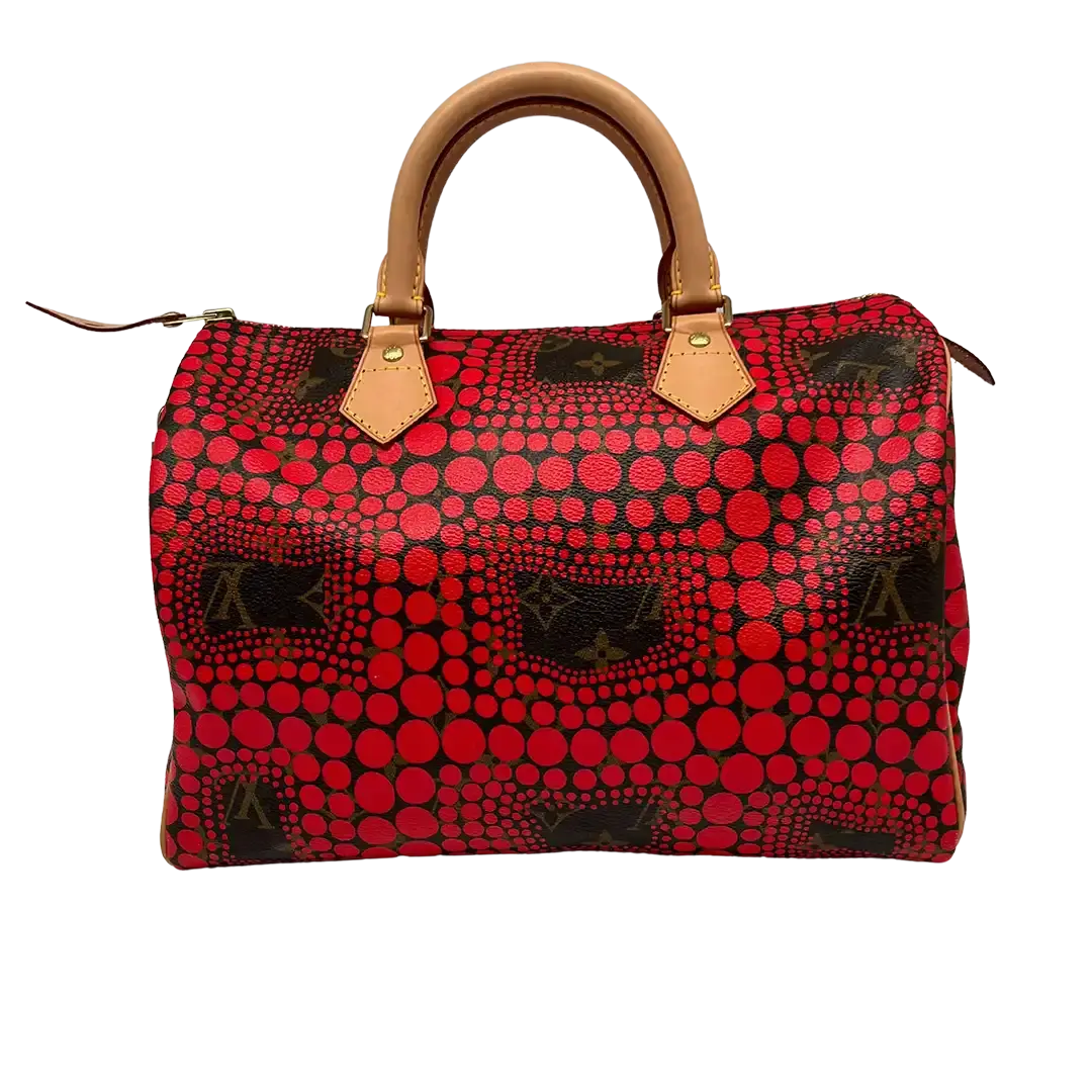 Louis Vuitton x Kusama Yayoi 2012 Limited Edition Speedy 30 rot / sehr gut Echtheitscheck