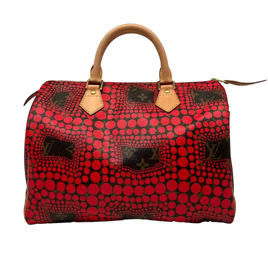 Louis Vuitton x Kusama Yayoi 2012 Limited Edition Speedy 30 rot / sehr gut Echtheitscheck