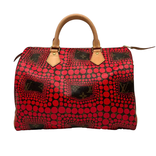 Louis Vuitton x Kusama Yayoi 2012 Limited Edition Speedy 30 rot / sehr gut Echtheitscheck