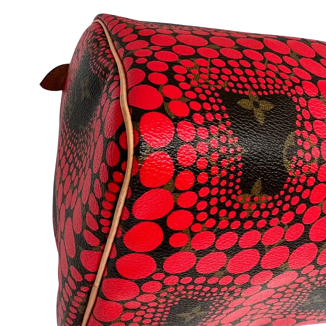 Louis Vuitton x Kusama Yayoi 2012 Limited Edition Speedy 30 rot / sehr gut Echtheitscheck